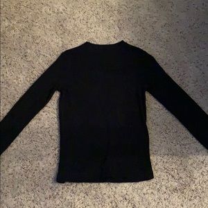 Solid Black Kids Sweater